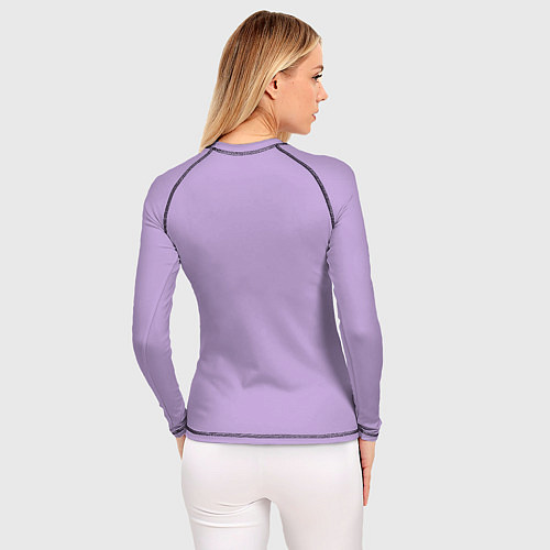 Женский рашгард Чаруй реальность на лавандовом / 3D-принт – фото 4