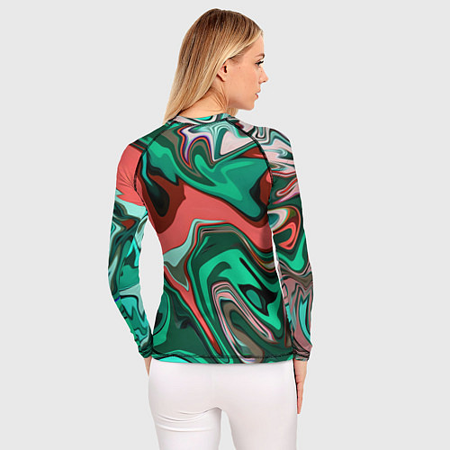 Женский рашгард Gamer - лого череп с игровым джойстиком / 3D-принт – фото 4