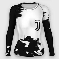 Женский рашгард Juventus smoke black fire