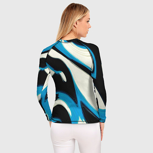 Женский рашгард Современное искусство абстракции / 3D-принт – фото 4