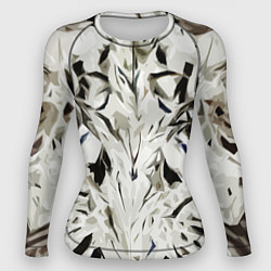 Рашгард женский Black and white abstraction, цвет: 3D-принт