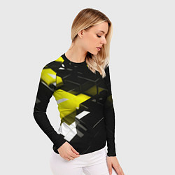 Рашгард женский Абстракция обман зрения, цвет: 3D-принт — фото 2