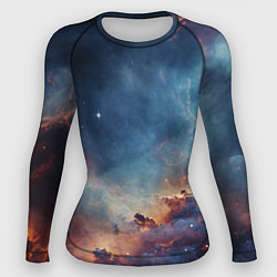 Рашгард женский Космическая даль, цвет: 3D-принт
