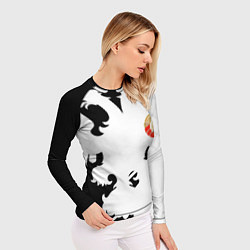 Рашгард женский СССР текстура герб, цвет: 3D-принт — фото 2