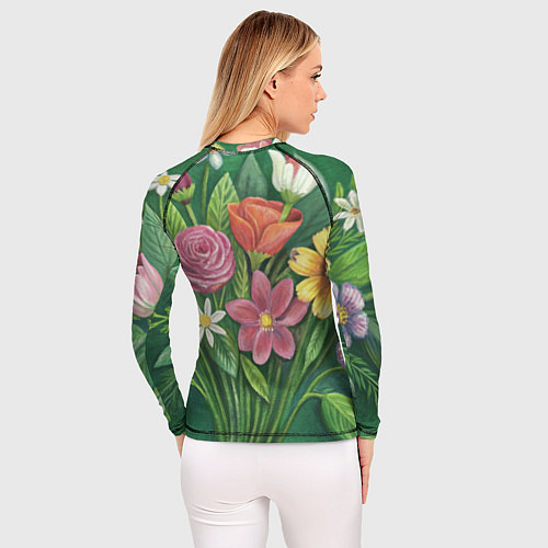 Женский рашгард Alina roses / 3D-принт – фото 4