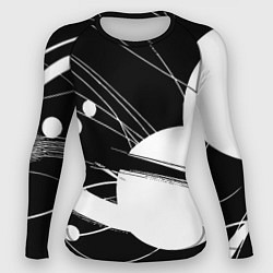 Рашгард женский Black and white vanguard abstraction - ai art fant, цвет: 3D-принт