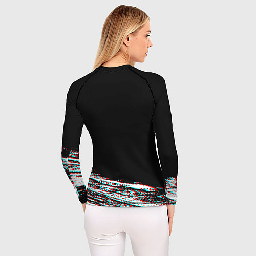 Женский рашгард Киберпанк 2077 огненное лого / 3D-принт – фото 4