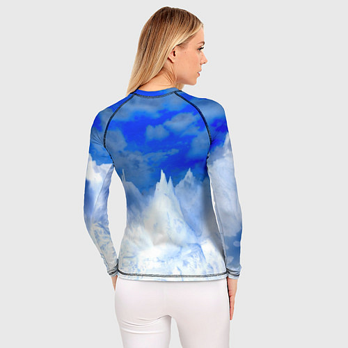 Женский рашгард The Witcher logo winter / 3D-принт – фото 4