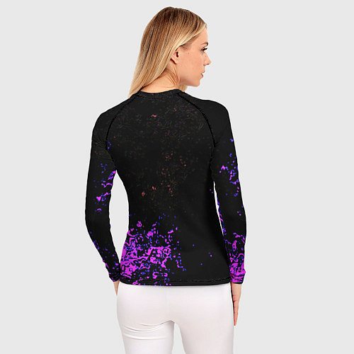 Женский рашгард Неоновые краски вайссити / 3D-принт – фото 4