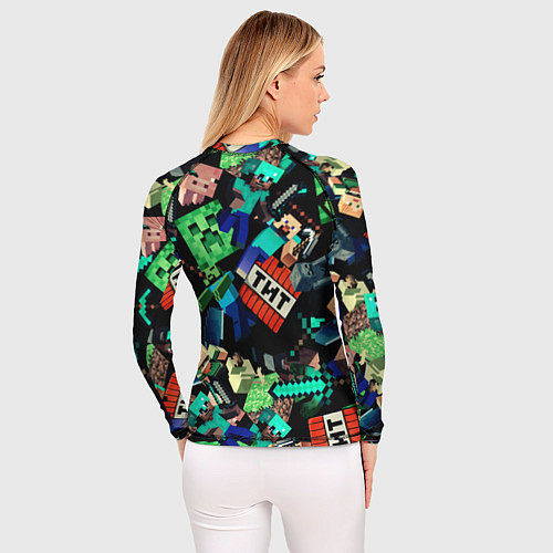 Женский рашгард Главные герои из Майнкрафт / 3D-принт – фото 4