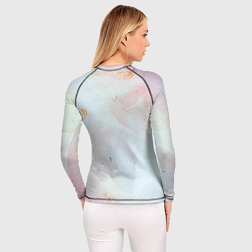 Женский рашгард Маяк у моря на закате в отпечатке пальца / 3D-принт – фото 4