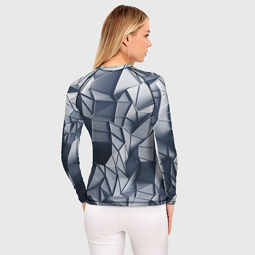Женский рашгард Геометрические грани / 3D-принт – фото 4