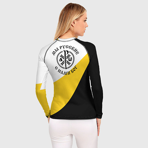 Женский рашгард Мы русские с нами Бог большой КЦК / 3D-принт – фото 4