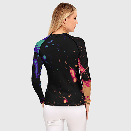 Женский рашгард Serious Sam краски текстура / 3D-принт – фото 4