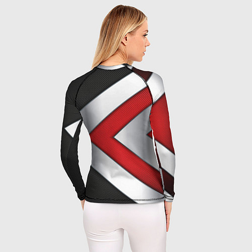 Женский рашгард Mercedes benz carbon metal / 3D-принт – фото 4