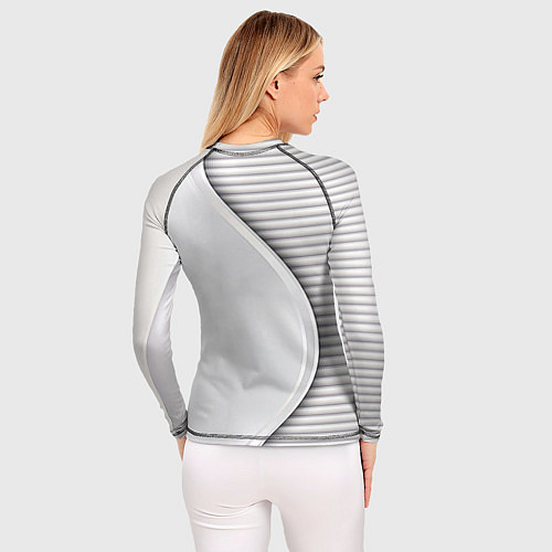 Женский рашгард Saab metal texture / 3D-принт – фото 4