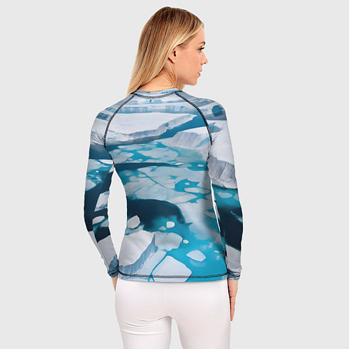 Женский рашгард Арктический лед / 3D-принт – фото 4