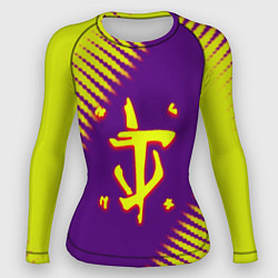 Рашгард женский Doom абстракция, цвет: 3D-принт