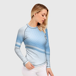 Рашгард женский Tesla абстракция, цвет: 3D-принт — фото 2