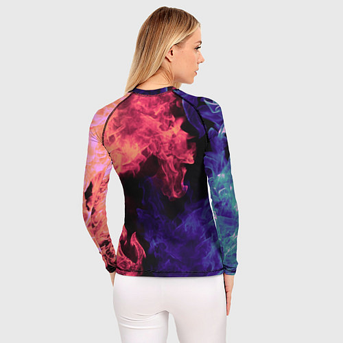 Женский рашгард RUST flame steel / 3D-принт – фото 4