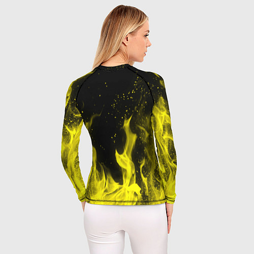 Женский рашгард PUBG fire yellow / 3D-принт – фото 4
