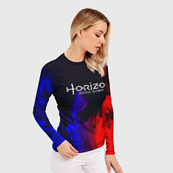 Рашгард женский Horizon: Zero Dawn flame steel, цвет: 3D-принт — фото 2