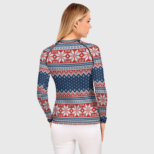 Женский рашгард Knitted Pattern / 3D-принт – фото 4