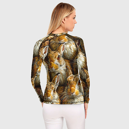 Женский рашгард Зайцы / 3D-принт – фото 4