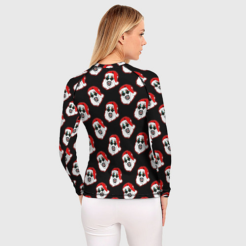 Женский рашгард Santa clown Art / 3D-принт – фото 4