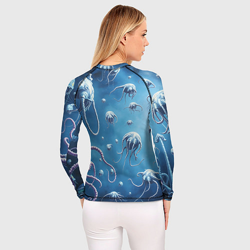 Женский рашгард Мир фантастических осьминогов / 3D-принт – фото 4