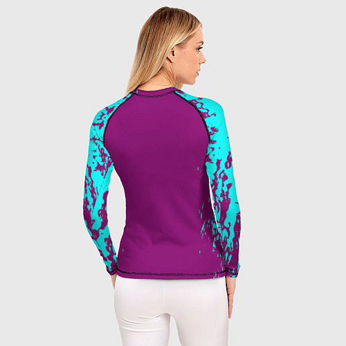 Женский рашгард Tekken краски неон / 3D-принт – фото 4