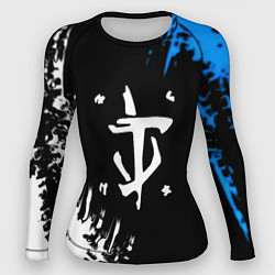 Женский рашгард Doom краски лого текстура