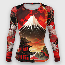 Женский рашгард Коллаж Японской природы