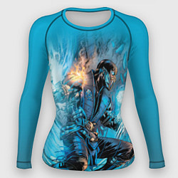 Рашгард женский Mortal Kombat - Sub-Zero, цвет: 3D-принт