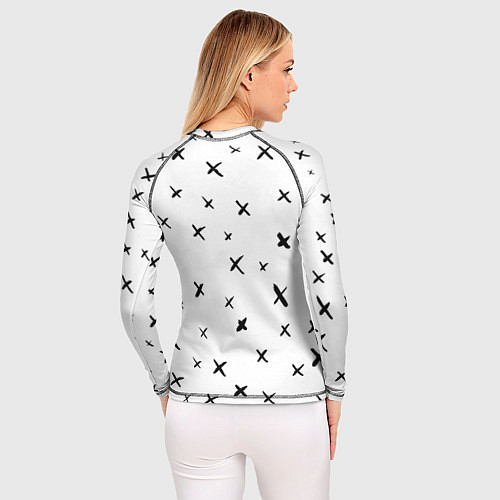 Женский рашгард Смайл фейс / 3D-принт – фото 4