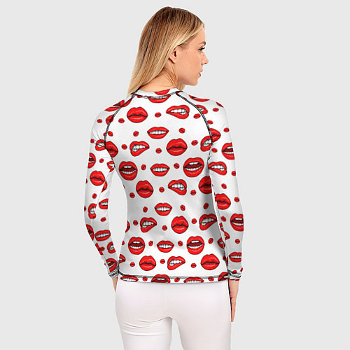 Женский рашгард Губной паттерн / 3D-принт – фото 4