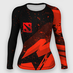 Женский рашгард Dota 2 - красные брызги