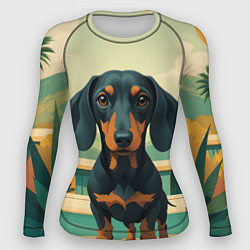 Женский рашгард Такса и лето