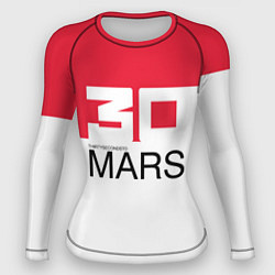 Рашгард женский 30 Seconds to Mars poster, цвет: 3D-принт