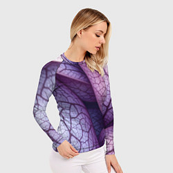 Рашгард женский Прожилки экзотического растения, цвет: 3D-принт — фото 2