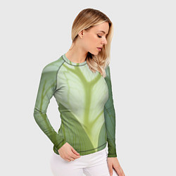 Рашгард женский Макро съемка листа, цвет: 3D-принт — фото 2