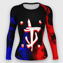 Рашгард женский Doom flame neon, цвет: 3D-принт