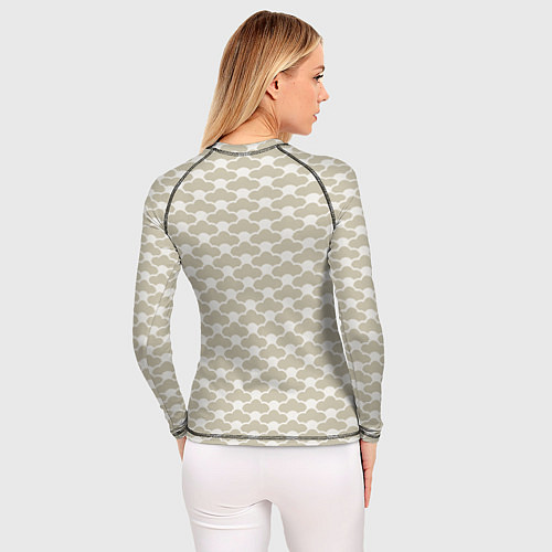 Женский рашгард Геометричный узор в японском стиле / 3D-принт – фото 4