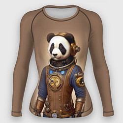 Рашгард женский Крутой панда в стиле стимпанк, цвет: 3D-принт