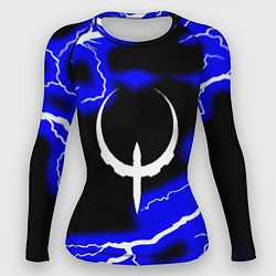 Рашгард женский Quake молнии шторм, цвет: 3D-принт