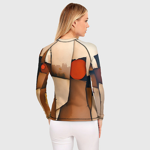 Женский рашгард Фрагментированная композиция / 3D-принт – фото 4