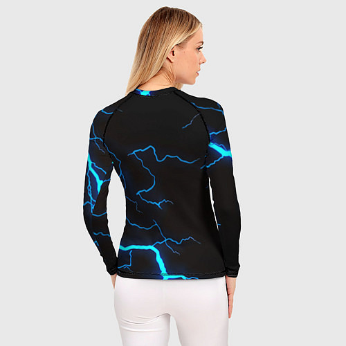 Женский рашгард Doom молнии неоновые / 3D-принт – фото 4