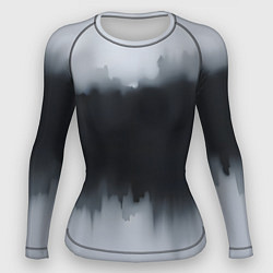 Рашгард женский Разводы черной краски, цвет: 3D-принт