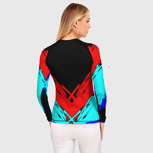 Женский рашгард NBA краски геометрия / 3D-принт – фото 4
