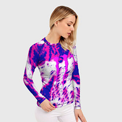 Рашгард женский Monster energy краски гранж, цвет: 3D-принт — фото 2